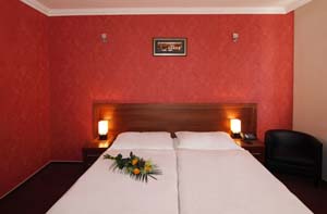 Standard single with king bed, and private facilities (shower)